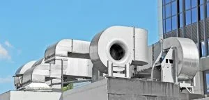 foto de sistema de ventilação industrial