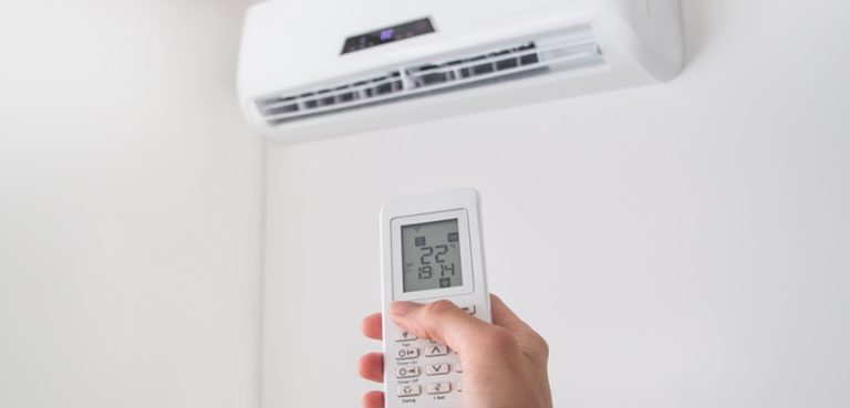 ar condicionado ligado