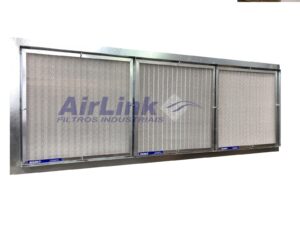 Painel de filtragem para uso em ventilação industrial